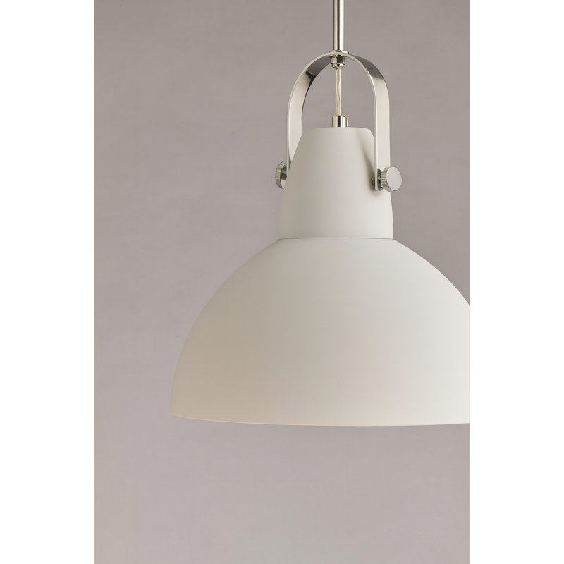 Aslef 1 - Light Single Pendant, White