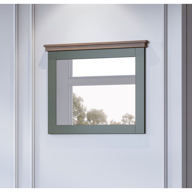Beaupre Rectangle Mirror, Green
