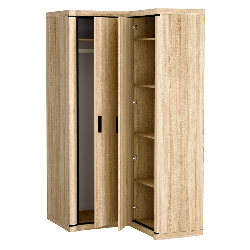 Temma 2 Door Laminate Wardrobe, Sonoma Oak