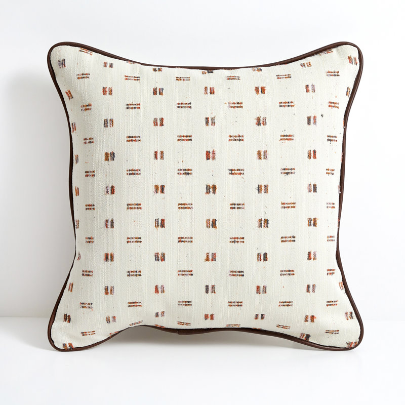 Coussin Zisper, Ivoire, 20 po x 20 po