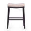 Tabouret de comptoir contemporain rembourré avec garniture cloutée, ensemble de 2-1319490968