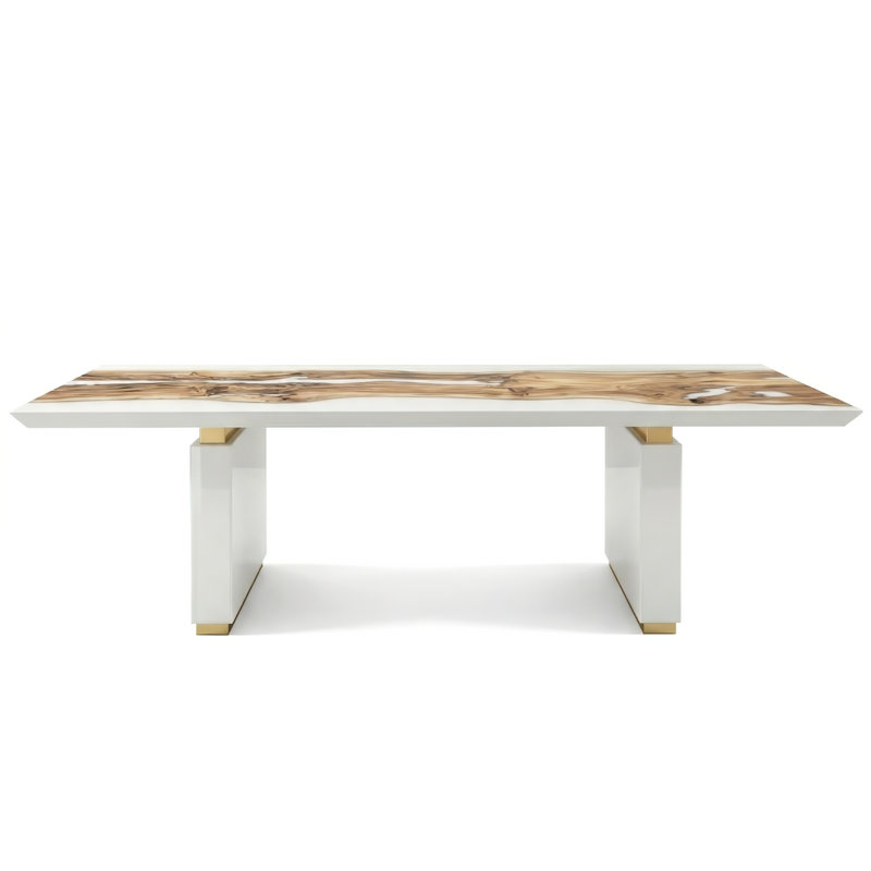 Dining Table, 29.5" H x 42" W x 72" D, White
