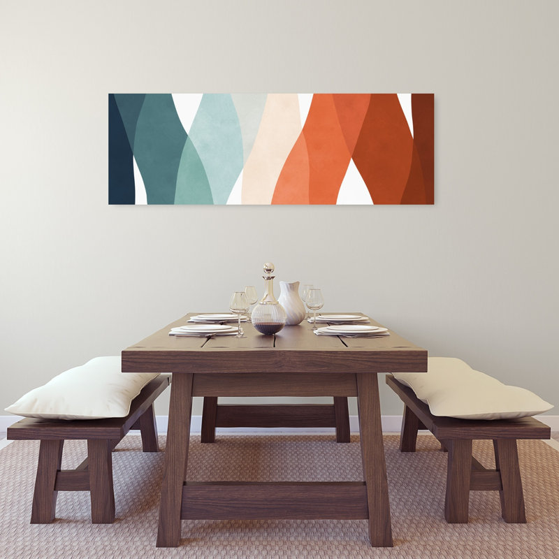 Art mural contemporain contemporain abstrait, H 48 po x l 16 po