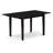 3 Piece Modern Dining Table Set Contains a Rectangle Wooden Table with Butterfly Leaf and 2 Kitchen Dining Chairs, 32x54 Inch, Black-305764626-305764625
