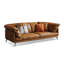 Causeuse coussin orange en cuir véritable-539752448-539752453