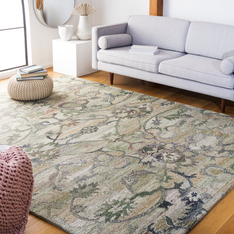 Langley Street Lineberger Hand Tufted Floral Rug & Reviews | Wayfair