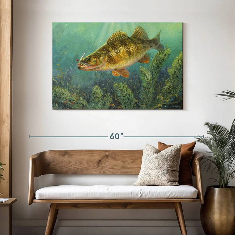 Brampt Perch Fish, 30" H x 45" W