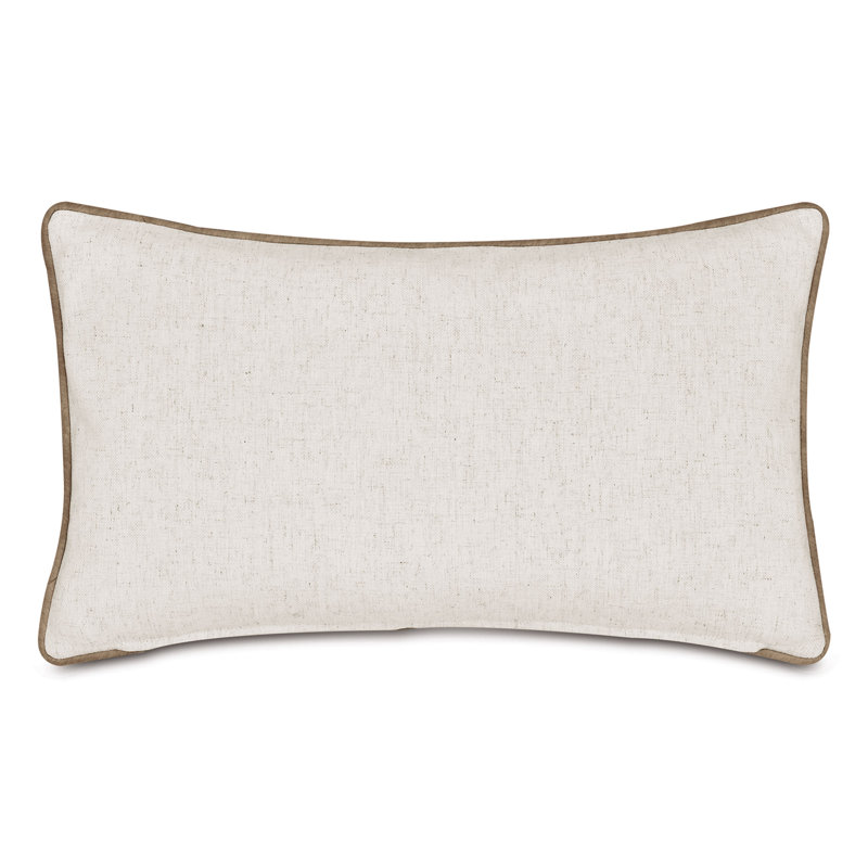 Levi Embroidered Decorative Pillow, Rectangle 15"H x 26"W