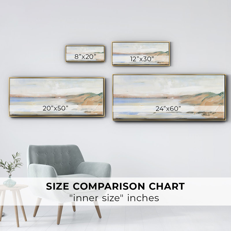Shoreline Study II- Framed Canvas