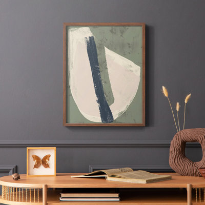 Paper Slice IV Framed Print - Solid Wood