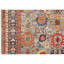 Hand Knotted Wool Oriental Area Rug in Blue/Rust/Light Blue/Yellow