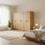 Armoire de rangement tout usage en chêne (ensemble de 3 pièces)-223811151