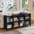 Farmhouse Wood Long Storage Organizer Bookcase-1980090-33435129