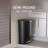 Simplehuman 50 Liter / 13 Gallon Semi-Round Kitchen Step Trash Can with Secure Slide Lock, Plastic-11266103