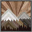 Western Decor Wood Block Mountain Range Forest Landscape Nature Wilderness Neutral Modern Decor, impression sur toile-1233453855-1233453852