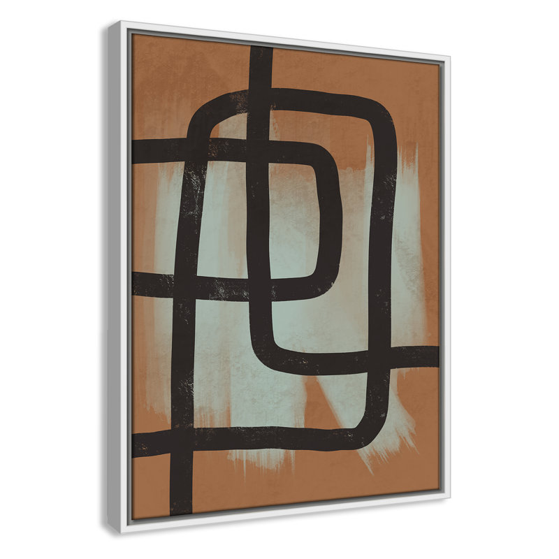 «Many Paths Taken 2», reproduction encadrée sur toile, H 25,5 po x l 19,5 po x P 2 po, Blanc