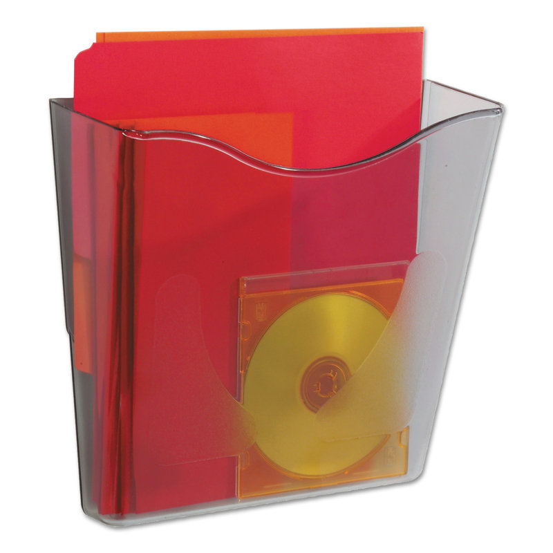 Deflect-o® Euro-Style DocuPocket® Portrait Wall Fi PVC / Vinyl Hanging Files Open