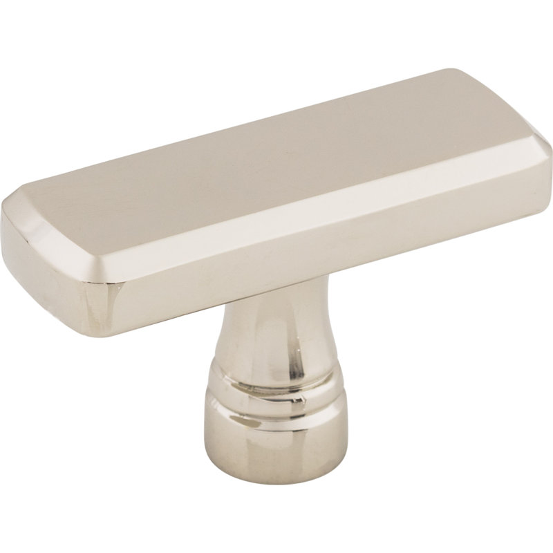 Kingsbridge Rectangle Knob, 1 7/8" Knob Length, Polished Nickel