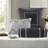 Elegant 7-piece Grey Bedding Sets, Polyester Material With Tufted Modern Design For Full Size Bed