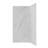 Streamline DSH-1220-118 36 in. L x 48 in. W x 76 in. H 2-Piece Glue-Up Corner Shower Wall Surround in White Marble Finish