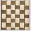 Îlot de cuisine à motif damier tissé 3D 53,2 po avec abattant, îlot de cuisine sur roulettes avec support de rangement interne, prise de courant, chariot de cuisine avec 3 tiroirs et 2 armoires, Nature
