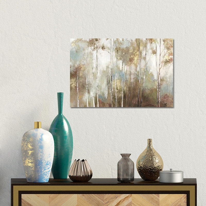 Fine Birch III by Allison Pearce - Print on Canvas, No Frame, 30.48 cm H x 45.72 cm W