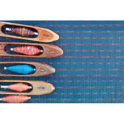 Weaving Stick Shuttle by Joey333 - Wrapped Canvas Print