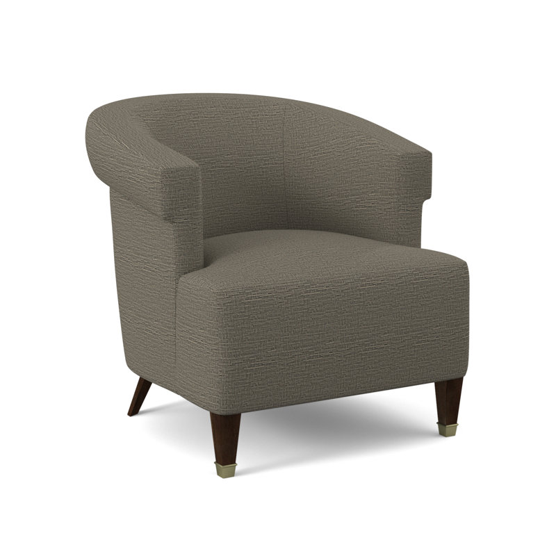Madame Barrel Chair, Filigree Ivory, American Walnut