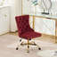 Chaise de bureau moderne rembourrée et capitonnée à boutons avec base en métal-2124249780-2124249781-2124249782