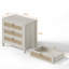 Grande table de chevet avec 3 tiroirs Boho-2080651070-2110107677
