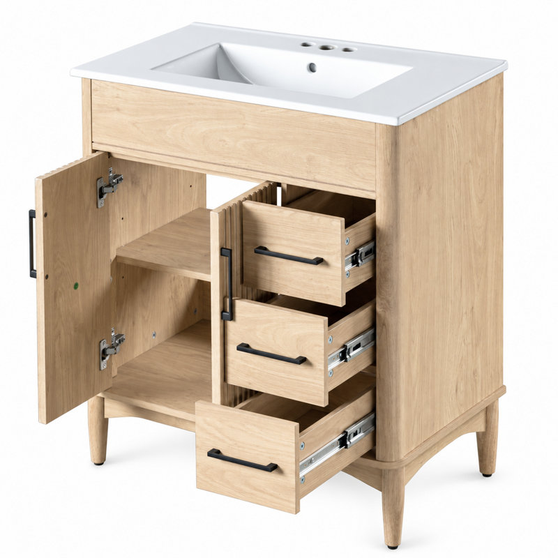 Freestanding Standard With Ceramic Top