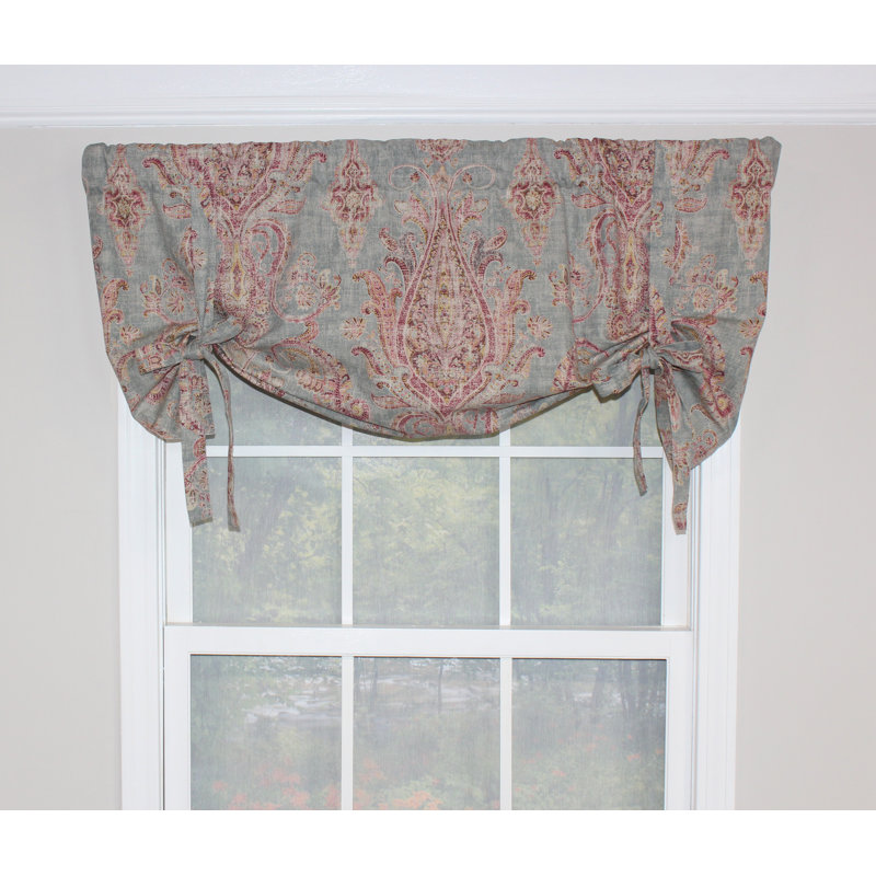 Cantonnière Tie-Up en coton 48 po, Chambray