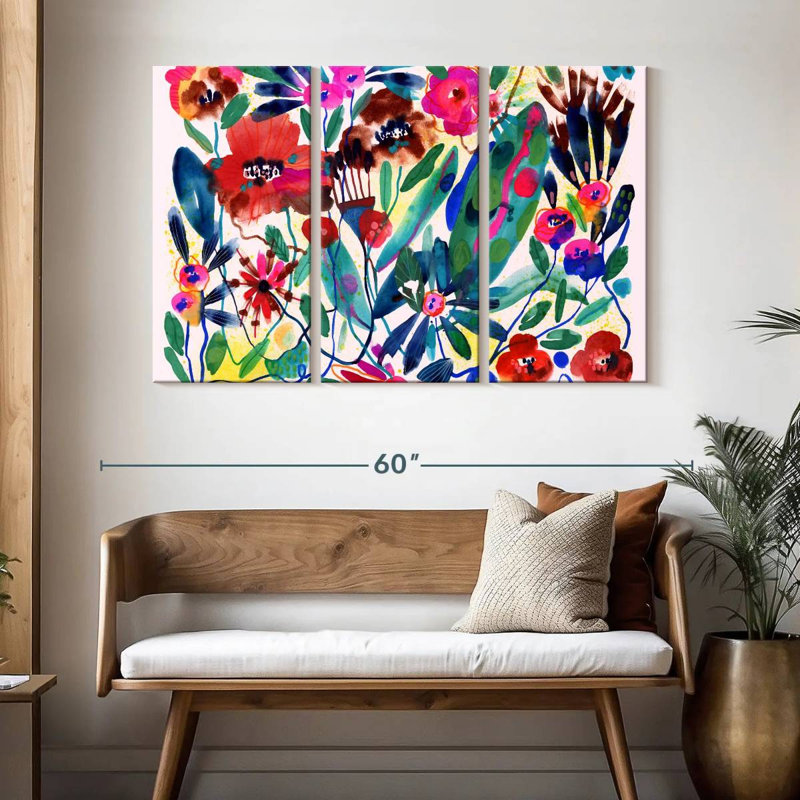 Harnek Vibrant Wild Garden, H 32 po x l 50 po