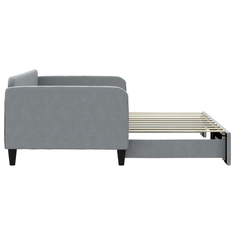 Anglina Upholstered Daybed, Light Gray