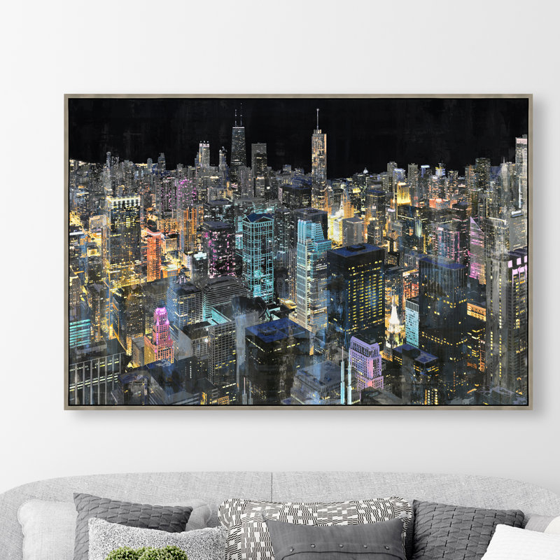 Starry Chicago III Print by Sonia Noir