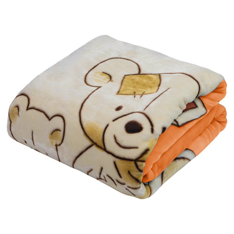 Couverture pour bébé en polyester, Brun pâle