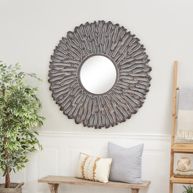 Miroir mural Brynsley, Gris