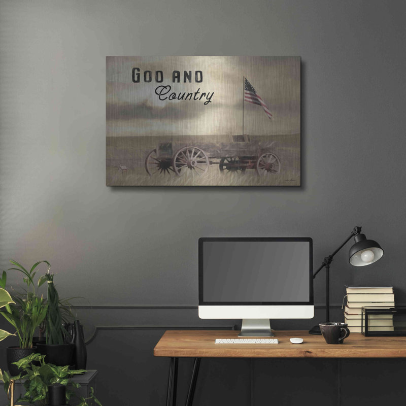 «God And Country» par Lori Deiter, H 24 po x l 36 po