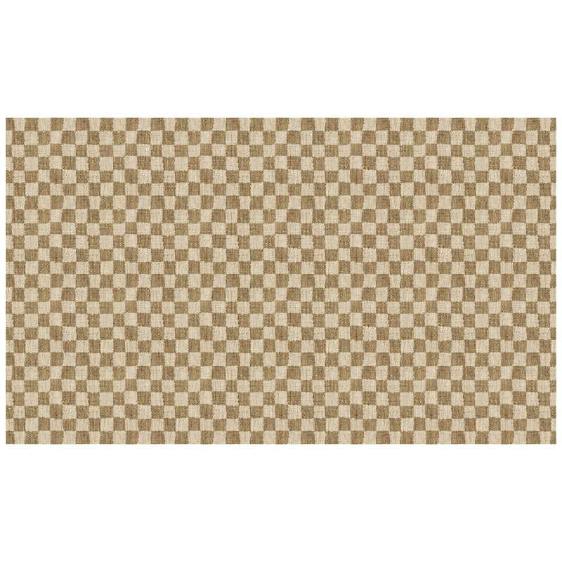 Un-Rug Micro Check Canvas Low Profile Kitchen Mat by Matterly, Rectangle 3' x 5'