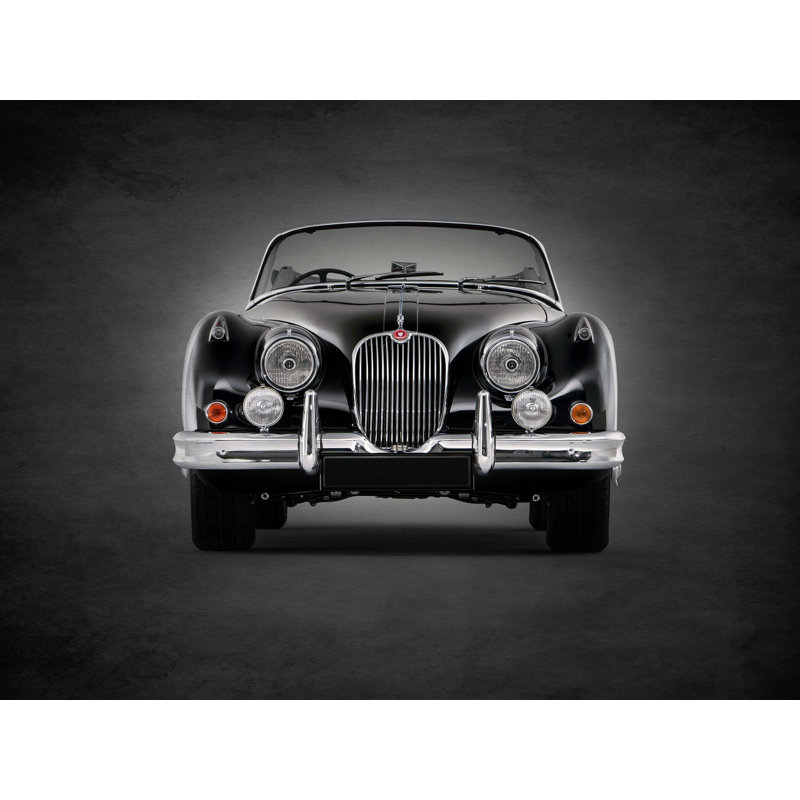 «Jaguar Xk150» par Mark Rogan, reproduction d'art sur toile tendue, H 12 po x l 16 po