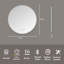 Epperly Round Lighted Wall Mounted Bathroom Mirror-564857635