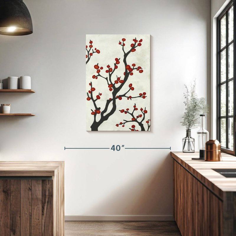 Harnek Red Berry Branch I, H 36 po x l 24 po