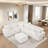 Naomy Pull-out Sectional Sofa with a Storage Ottoman, 3 Pillows and Charging Ports-2107051105