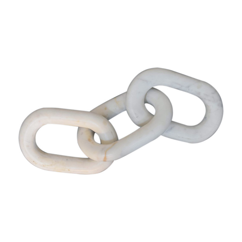 Sculpture chaîne en marbre Cienna, White 1