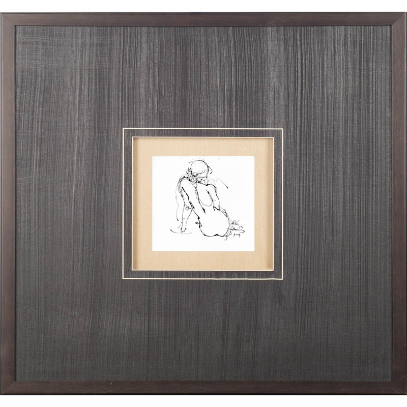 Contour figure 2 par Stefano Altamura, reproduction d'art encadrée et texturée encadrée à la main, Contour Figure 4