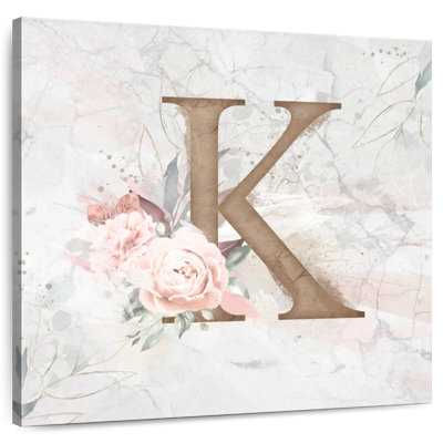 Tergel Floral Letter K