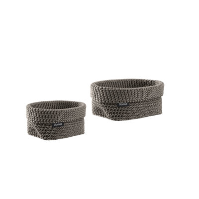2 Piece Fabric Basket Set