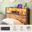 Bed Frame with Storage Headboard