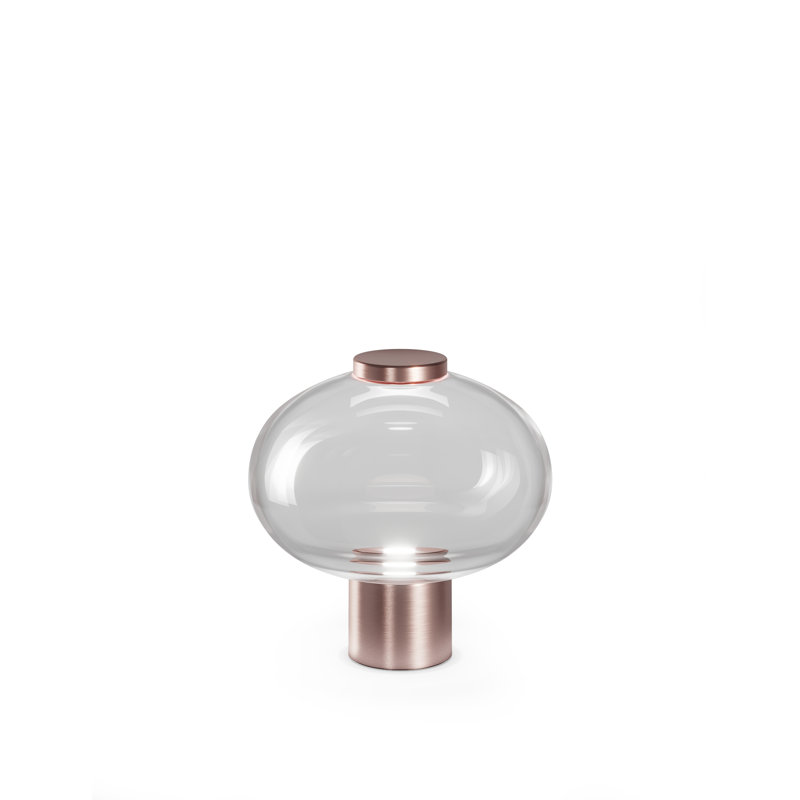 Riflesso LED Table Lamp, 14" H x 14" W x 14" D, Crystal Transparent