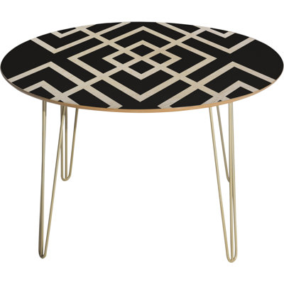 Goguen Round Metal Base Dining Table